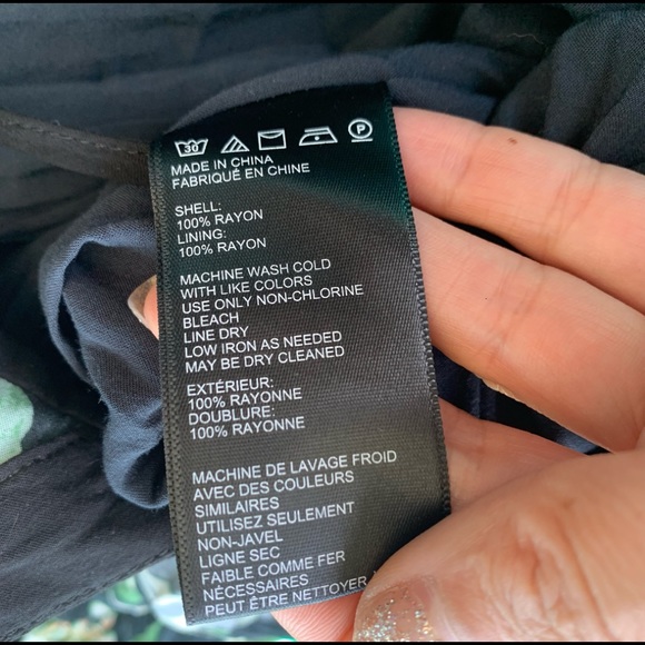 Urban Outfitters Floral Jumpsuit Wide Leg Palazzo Pants Black Green Size S - Picture 12 of 16